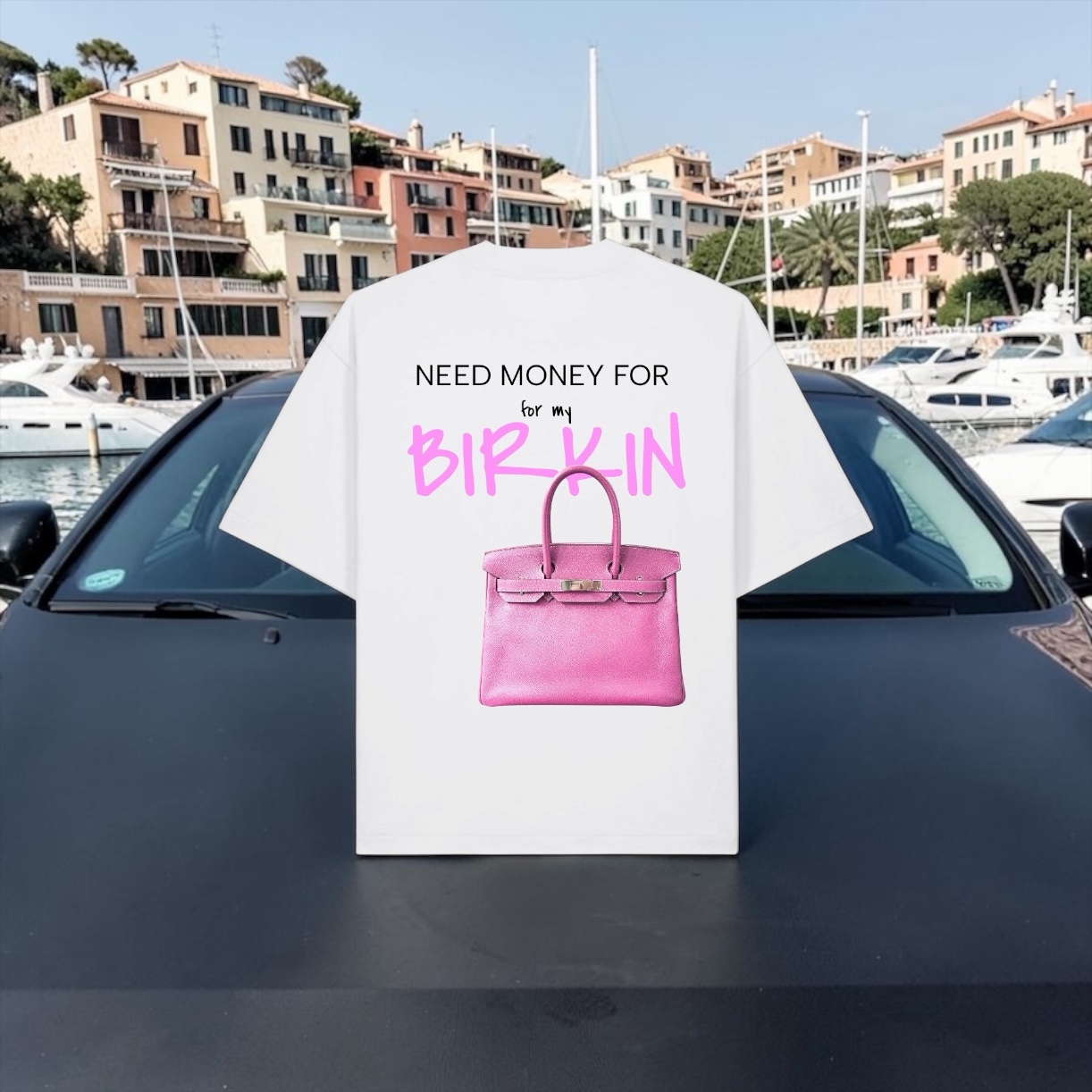 T-shirt NEED MONEY FOR BIRKIN