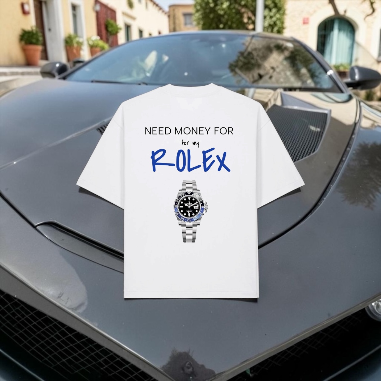 T-shirt NEED MONEY FOR ROLEX